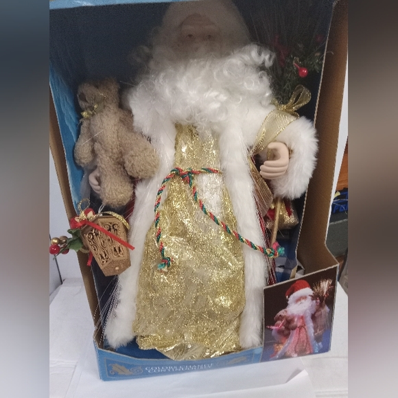 Fiber Optic Santa 16" Table-top Display Light Changes Color NIB - Picture 7 of 7